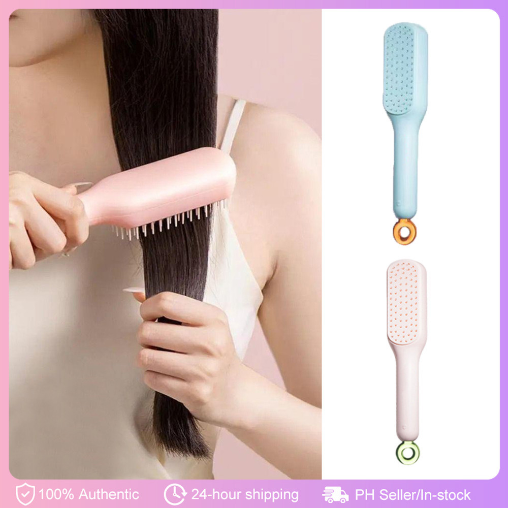 Original Magic Retractable Comb Self Cleaning Hair Brush Massage Anti ...