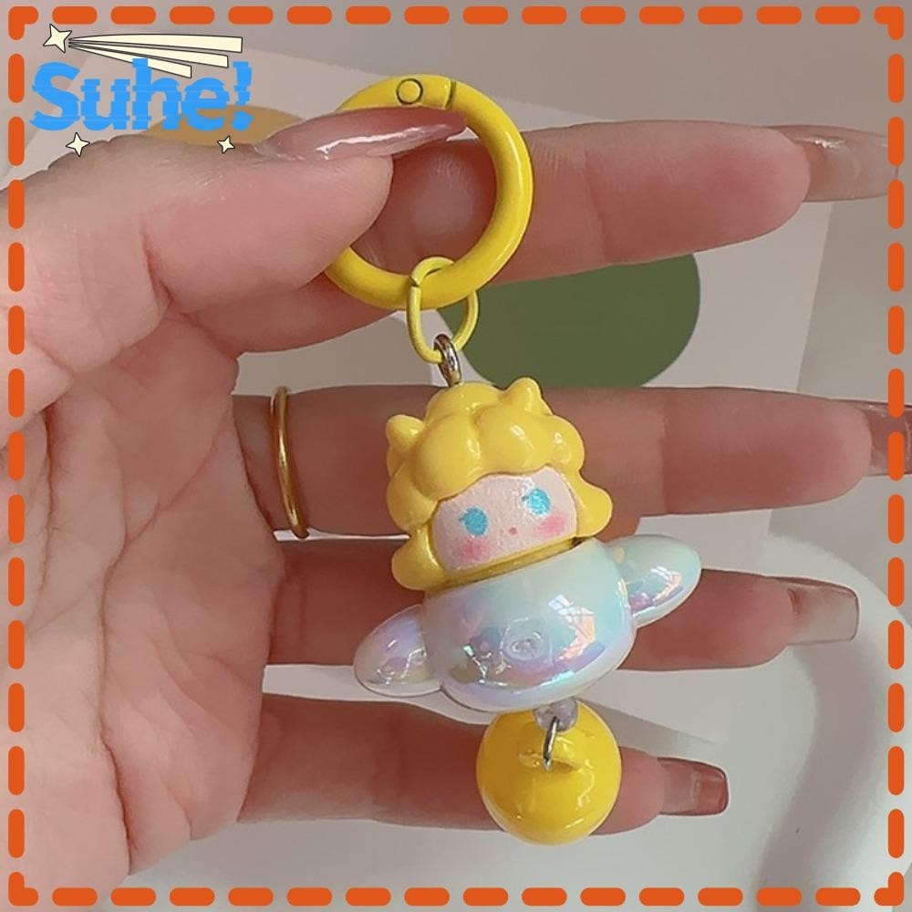 HI-SUHE Crybaby Keychain Pendant, POPMART Pop Bean Spaceship Shape ...