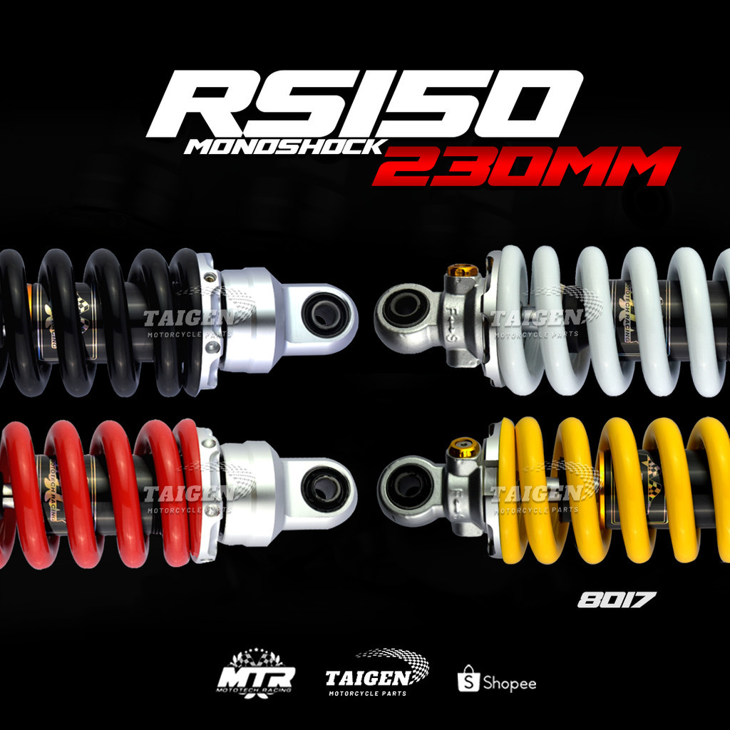 MTR RS150 Mono Shock 230mm( GTR150/FURY NEW BREED/WINNER X | Shopee ...