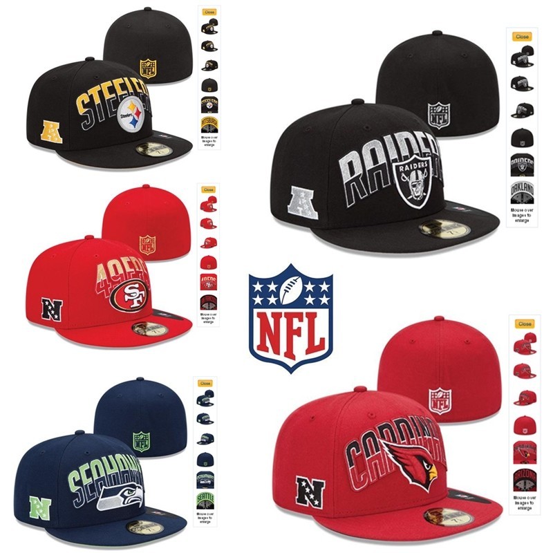NFL Team Men's and Women's Couple Caps Are Fully Enclosed and Non ...