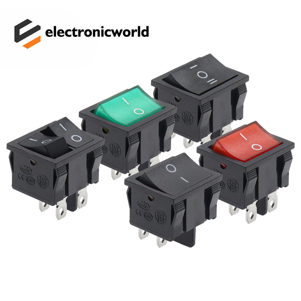 1PCS KCD5 21x24mm 21*24mm Rocker Switches Kit 4 Pin 6Pin 2 Position 3 ...