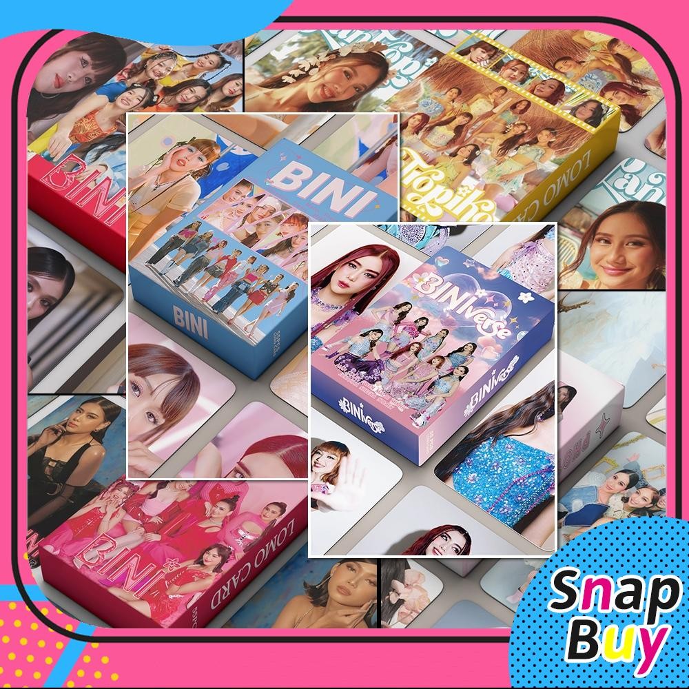 55pcs/30pcs/boxBINI CHERRY ON TOP Album LOMO Cards BINI Jollibee ...