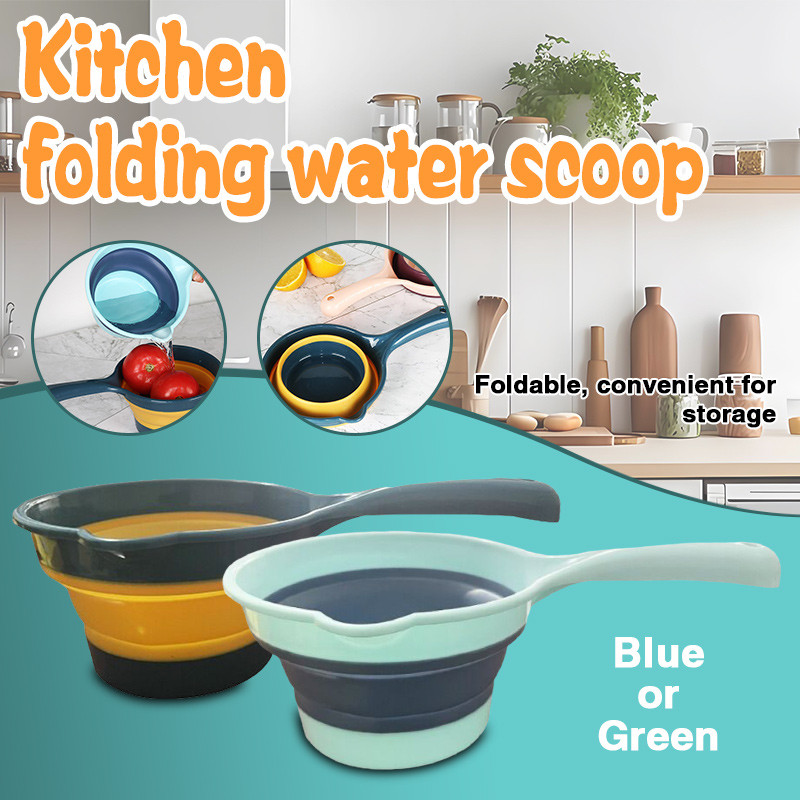 Foldable Water Ladle, Collapsible Water Scoop Dipper, Folding Bath ...