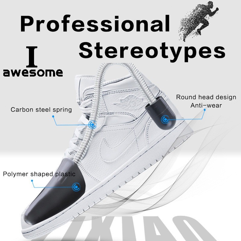 1 Pair Shoe Tree Spring Type Plastic Flexible Shoe Stretcher Shaper for ...