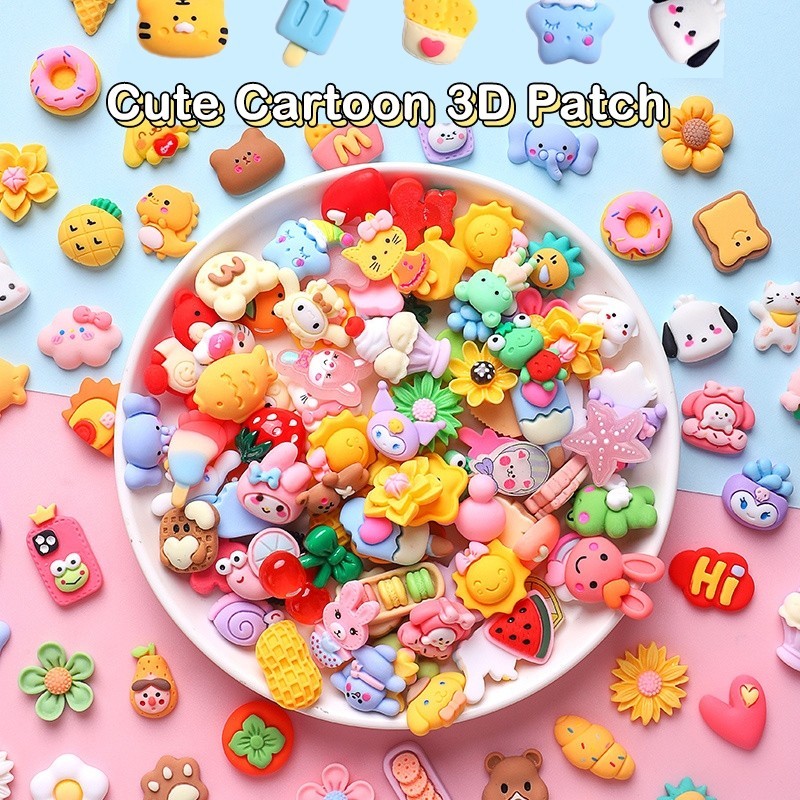 20/50/100pcs Cartoon Lucky Bag Resin Earring Pendant DIY Decoration ...