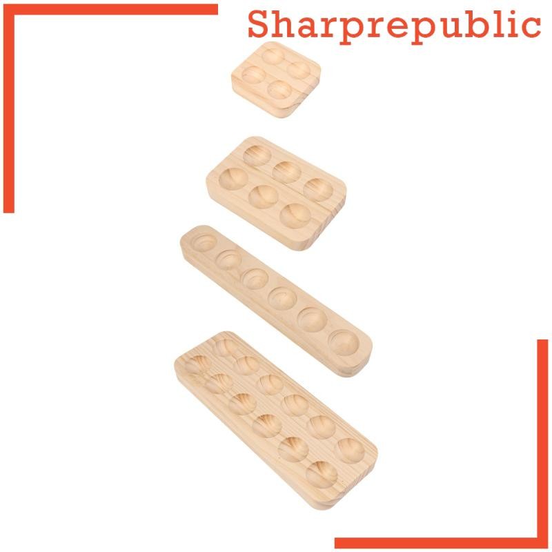 [Sharprepublic] Wood Egg Holder Egg Container Egg Keeper Easter Egg