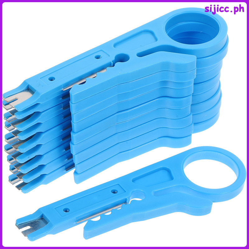 10 Pcs Wire Strippers Punch down Tool Cat6 Mini Small Hole Computer Abs ...