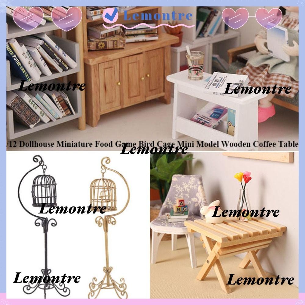 LEMONTRE Dollhouse Miniature Food, Accessories 1/12 Game Bird Cage