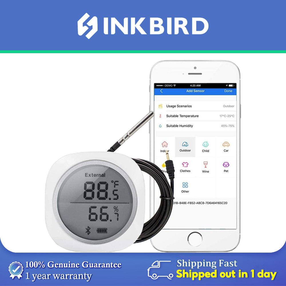 Inkbird Bluetooth Temperatur Feuchtigkeit Logger Datenrekorder ProbeSonde CF APP online kaufen