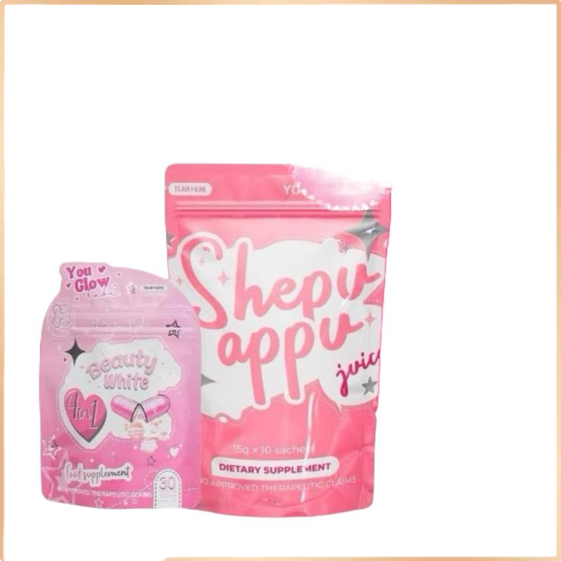 BUNDLE Shepu Appu ( 10 sachets ) organic juice And Beauty Capsule 30 ...