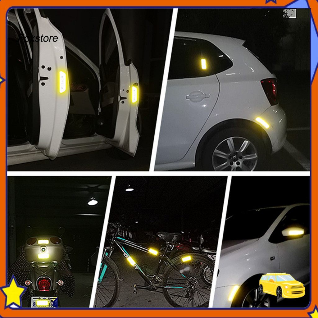 [Fx] 10Pcs Waterproof Reflective Sticker for E-bike Wear Resistant Bike ...