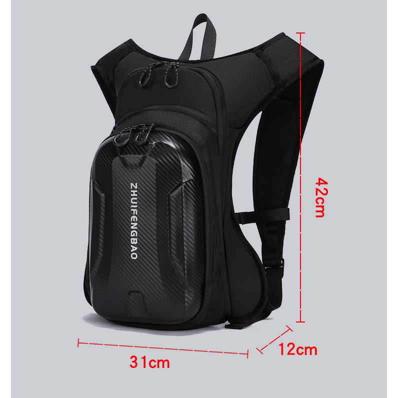 [Lissa] Rider Hard Shell Large Capacity Backpack Motorcycle ...
