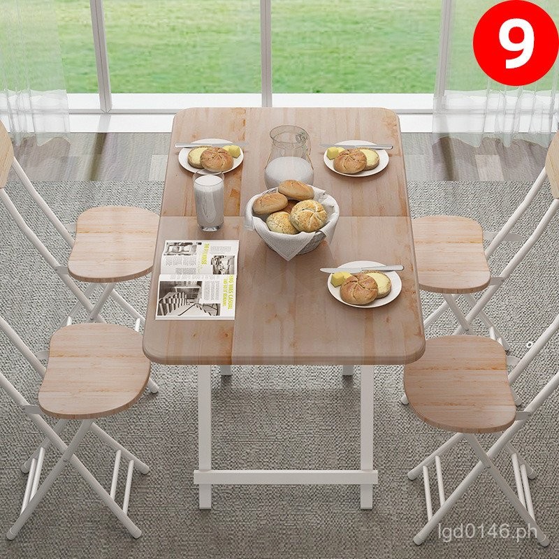 Small Apartment Square Table Dining Table Folding Table Foldable Small ...