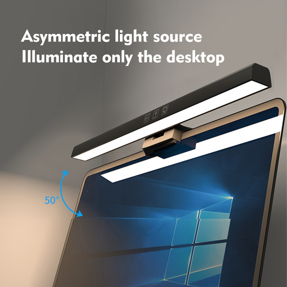 Adjustable LED Monitor Light Asymmetrical Design for Comfort USB Power ...