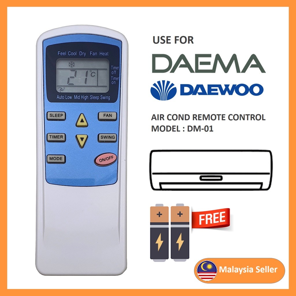 Replacement For Daema Daewood DM-01 Air Conditioner Air cond Air-cond ...