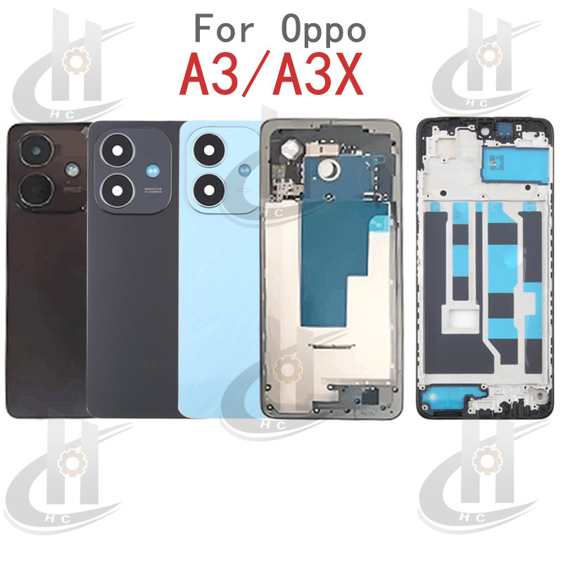For OPPO A3 A3X A3i CPH2641 Battery Back cover Housing middle frame ...
