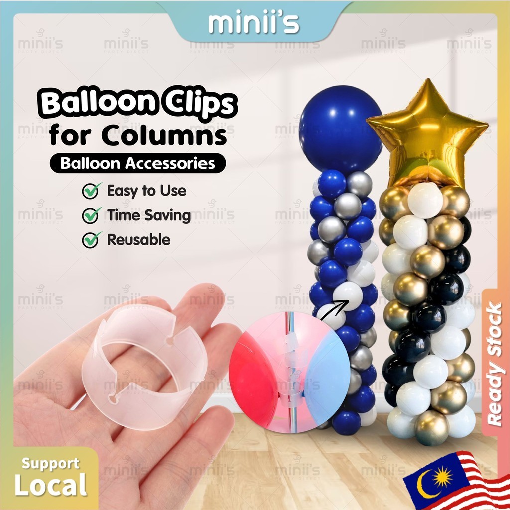 Miniis 10 PCS 50PCS Balloon Ring Clips for Balloon Arch and Balloons ...