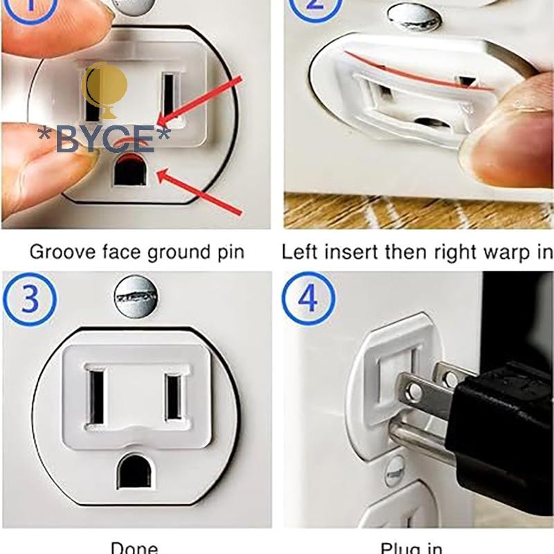 BYCE> 10-Pack Wall Outlet Plug Stabilizers For Loose Sockets - Easy ...
