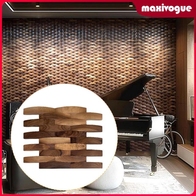 [Maxivogue] 3D Wood Wall Panel Interior Decor Smooth Rounded Edges ...