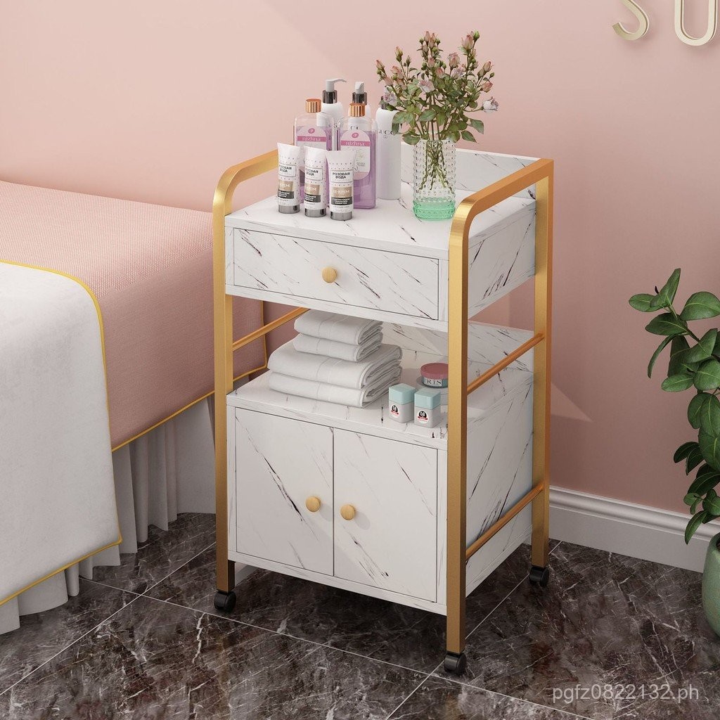 Multi-layer Beauty Cabinet Trolley, Movable Storage Rack, Storage Shelf ...