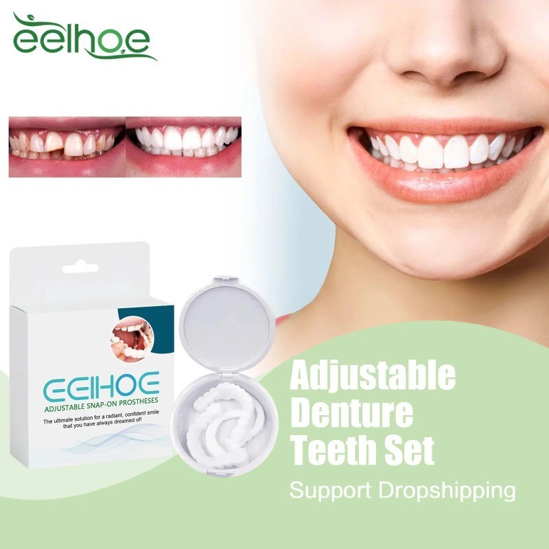 Adjustable Denture Set Temporary Dentadura Repair Gaps Filling False ...