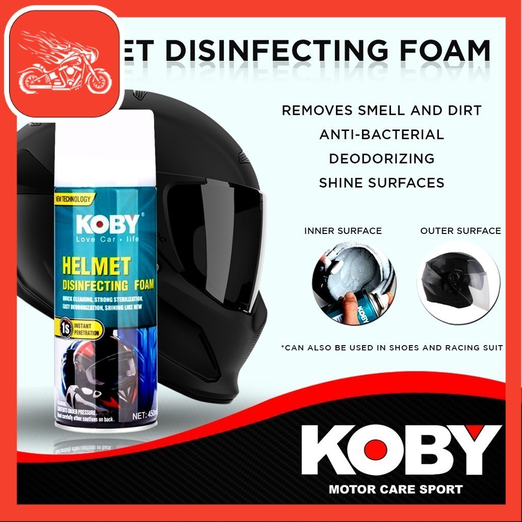 Koby Helmet Disinfectant Foam 450ml | Shopee Philippines