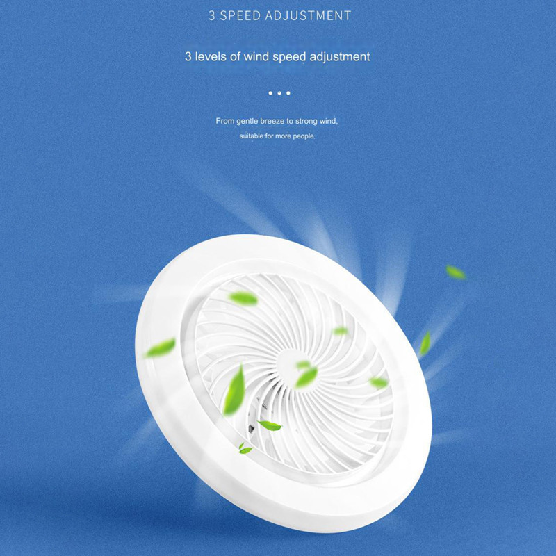 E27 Lamp Head Silent Rotating Led Fan Ceiling Fan Light Led Ceiling Fan ...