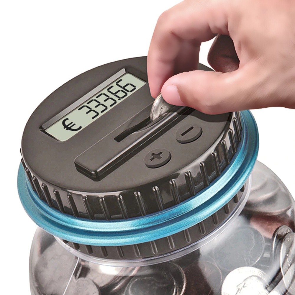 Piggy Bank Counter Coin Electronic Digital LCD Counting Coin Money ...