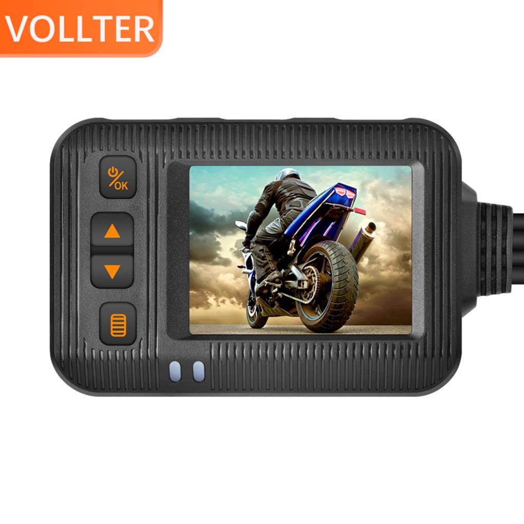 Motorcycle Dash Cam High Definition 1080P Video Cycling Loop Duallens