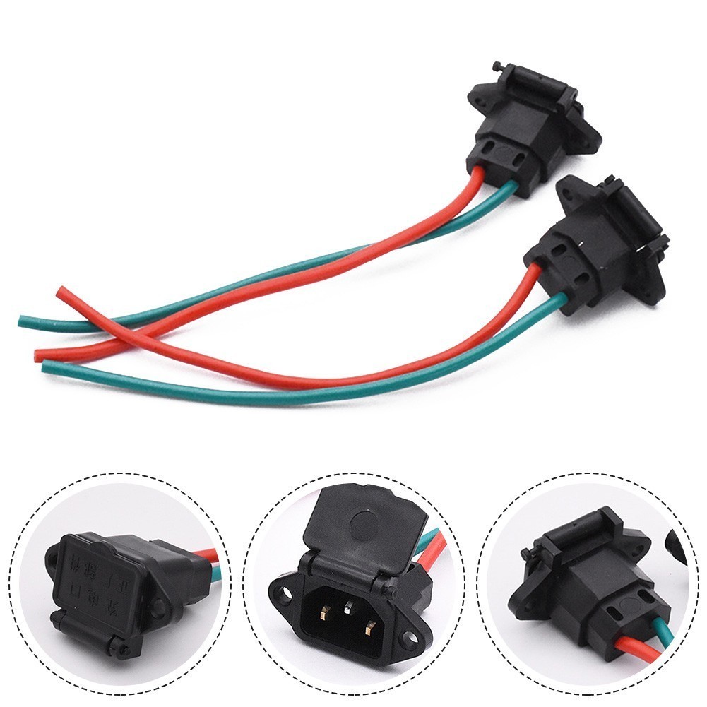 Electric Scooter Vehicle Charging Socket Ebike Car Plug Cable Wire