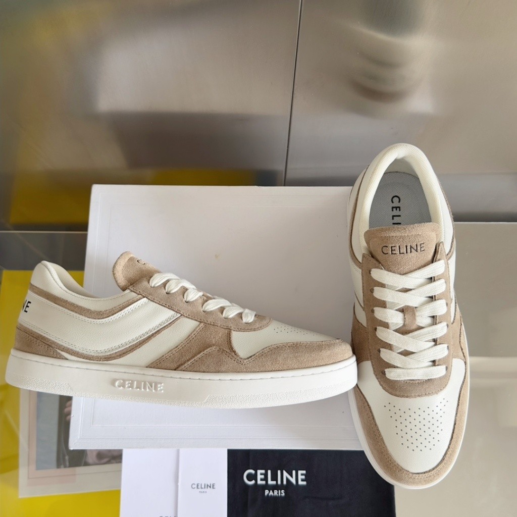 Celine Latest Couple Style Low Top Lace Up Thick Soled Casual Sports Skateboard Shoes