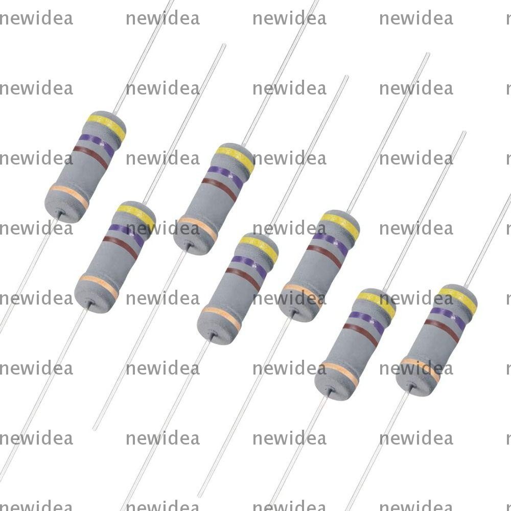 NEWIDEA 470 Ohm Resistor, 4 Bands 5% Tolerance, High-quality Carbon ...