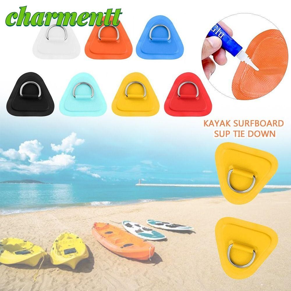 X AUTOHAUX D-Ring Pads 4 Stück - PVC Aufnäher Für Surfboard & Wassersport