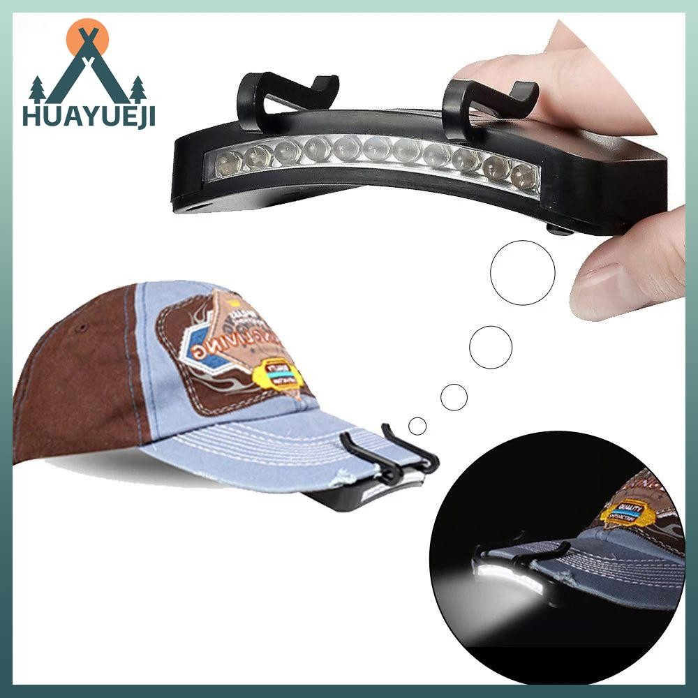 HUAYUEJI 11 LED Cap Headlight Riding Hunting Lamp Hat Clip Light