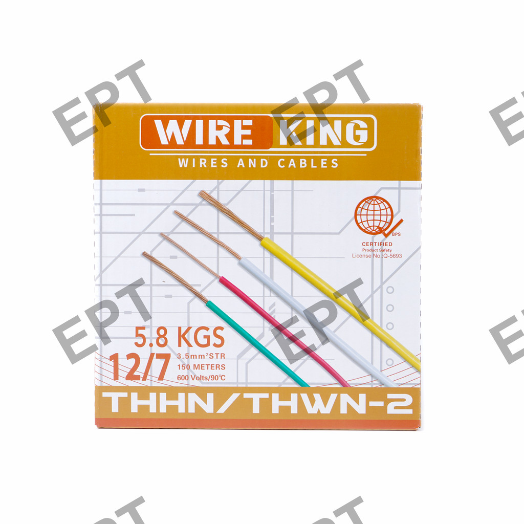 WIRE KING THHN / THWN Stranded Cable wire 150m #10 #12 #14 (10/7 12/7 ...