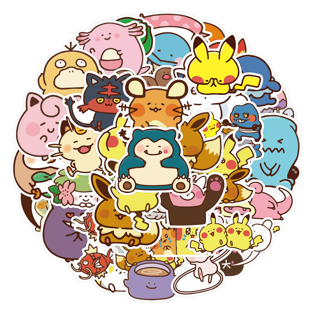 Pokémon Stickers - 38PCS for DIY Decor, Notebook & Creative Projects ...