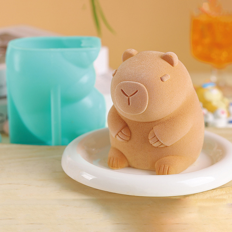 [ADT] Cute Capybara Pudding Mold Mousse Silicone Mold Cake Milk Jelly ...