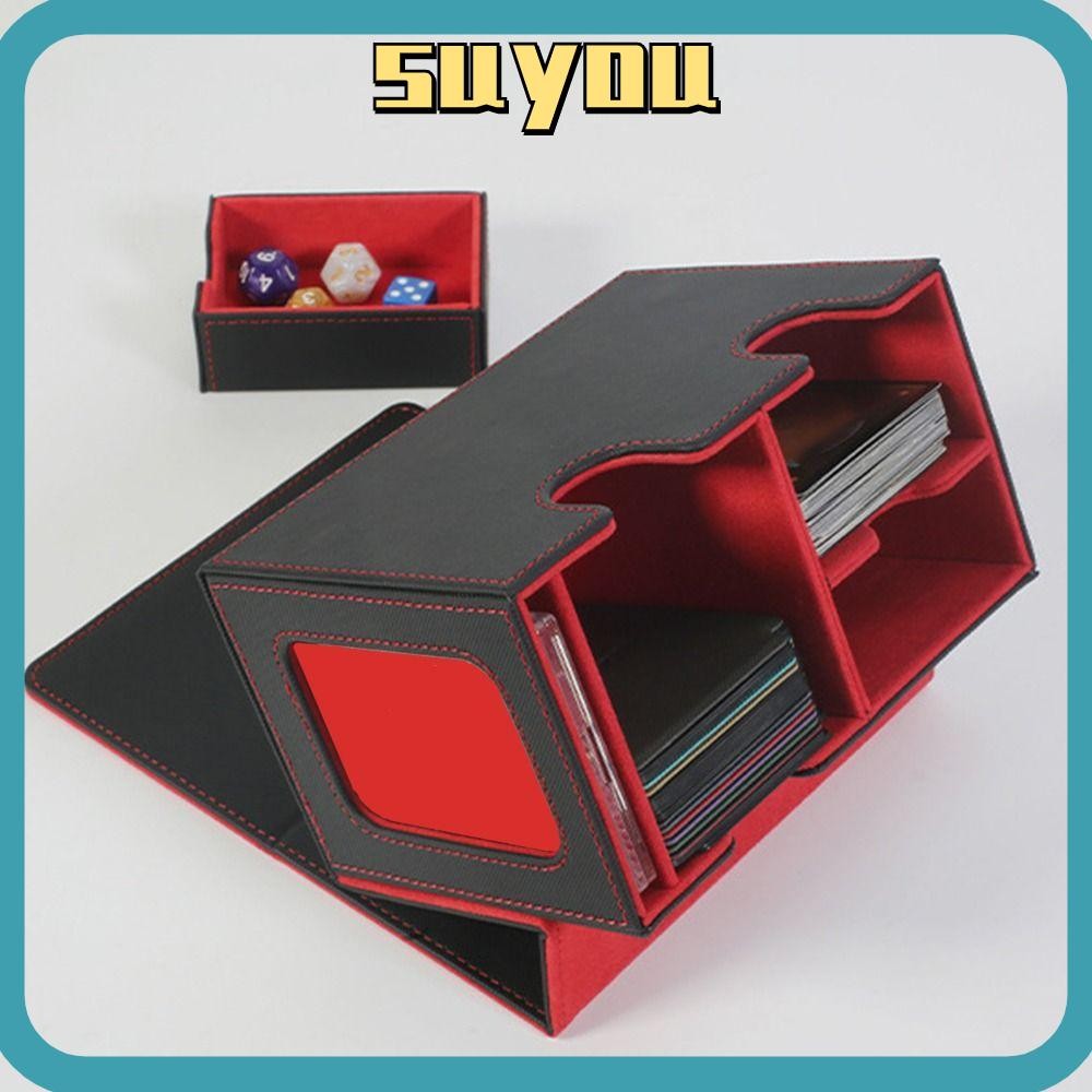 SUYO Card Deck Box, Collection PU Leather Game MTG Trading Card Holder ...