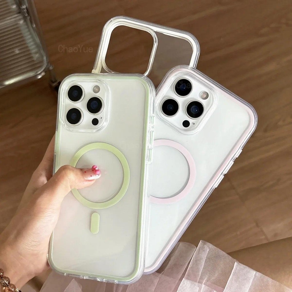 Luxury 2-in-1 Acrylic Crystal Transparent Magnetic Wireless Charging ...