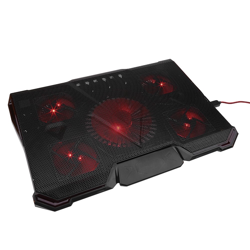 Soxii Laptop Cooler Fan 5 LED Fans Cooling Pad for Notebook PC | Shopee ...