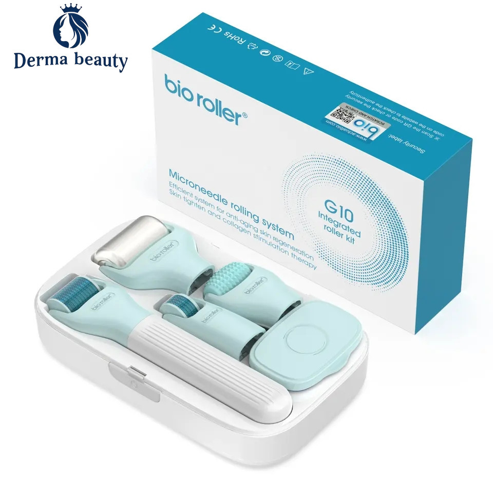 New Bio Roller G10 Derma Roller Kit 10 in 1 MTS Therapy Hair Growth ...