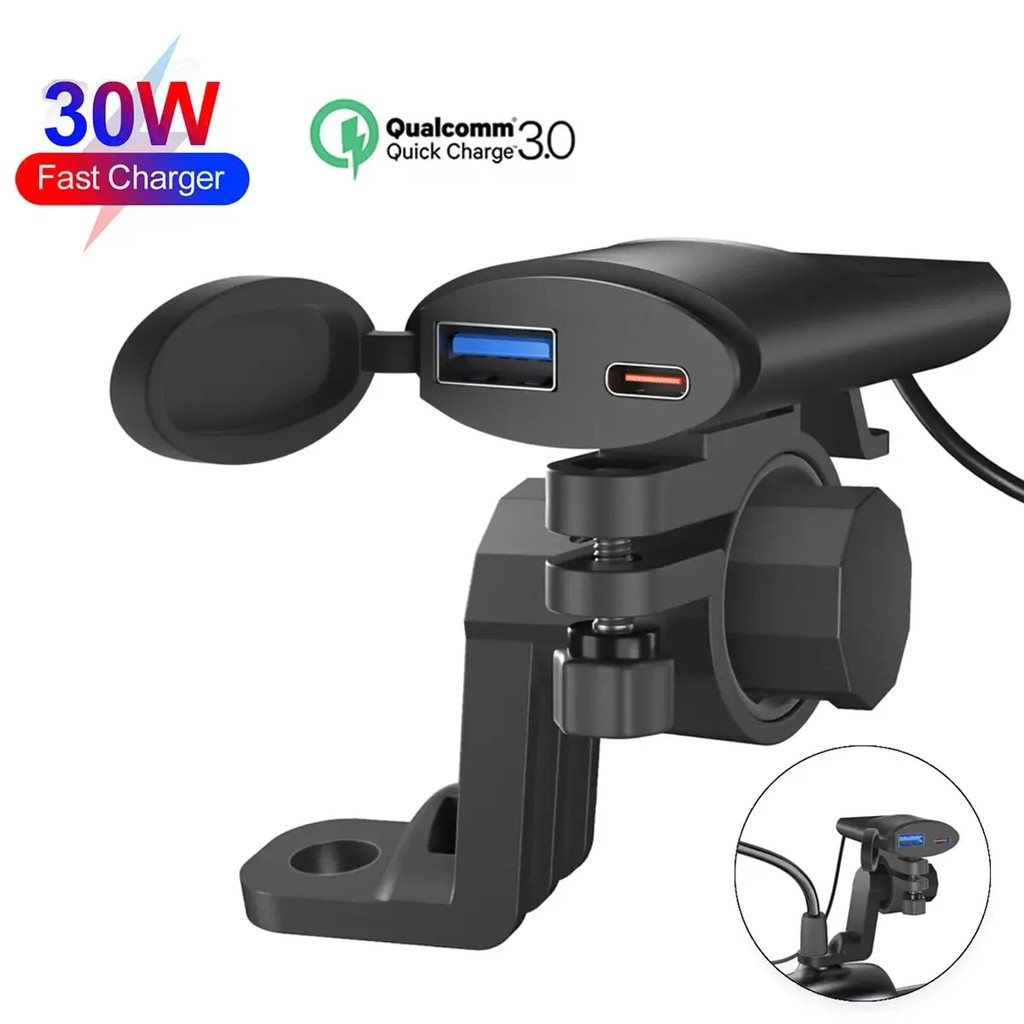 Beautiful view of Fast Charging Motorcycle