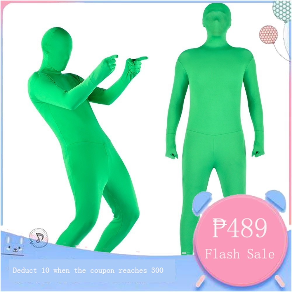 【In Stock】Photography Green Screen Body Suit Stretchable Invisible ...