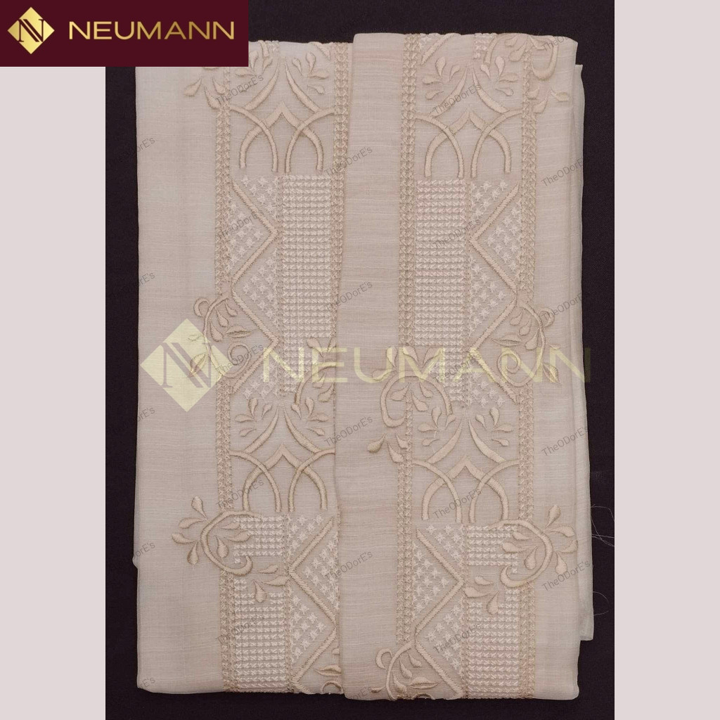 NEUMANN PRECUT EMBROIDERED FABRIC PIÑA COCOON (MALCOLM) Full Button ...
