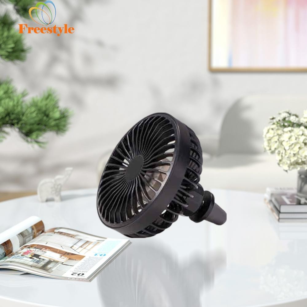USB Car Cooling Fan 3 Speeds Air Circulation Mini Fan with Clip for SUV