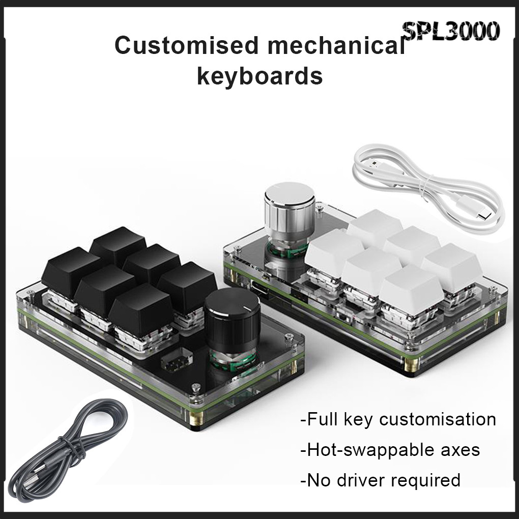 Mechanical 6 Buttons Gaming Keyboard Mini Keypad Programmable Key Board ...