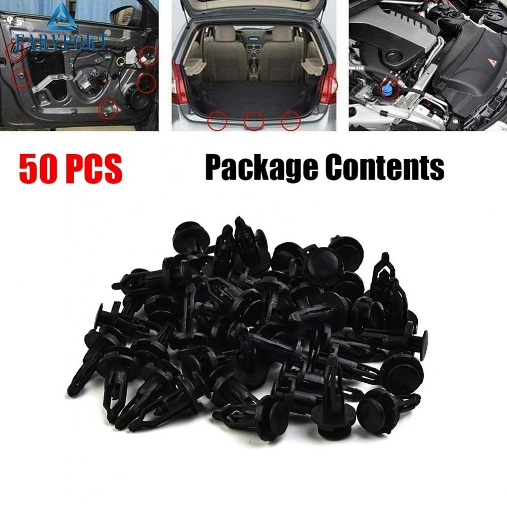 Car Clips 9mm Panel Automobile Plastic Buses Push Pin Caravans Door