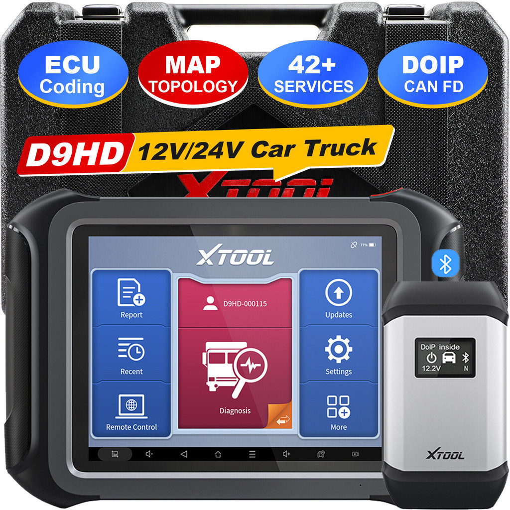 XTOOL D9 HD OELevel OBD2 Truck Scanner 12/24V OBD2 Dagnostic Scanner