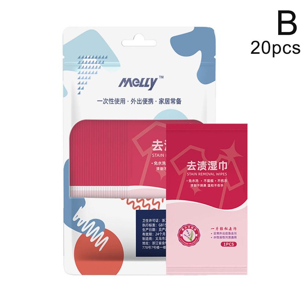 Clothes Stain Removal Wipes Portable Down Wash Quick Cleaning Wipes