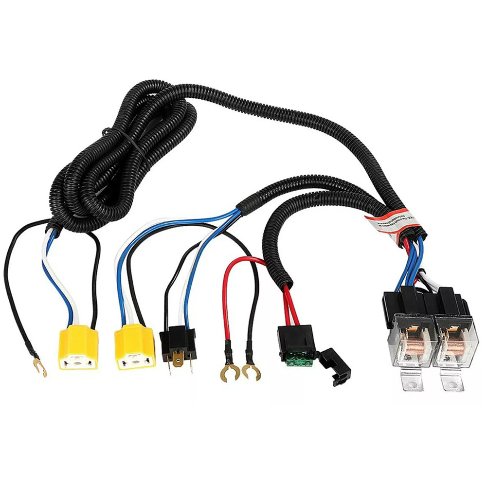 H4 LED Headlights Relay Wiring Harness Kit H6054 7x6 5x7 for